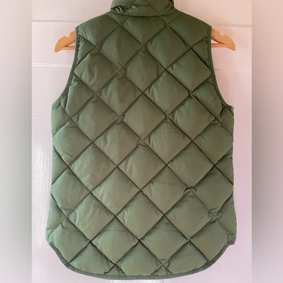 J. Crew Puffer down vest green XXS - Picture 2 of 5